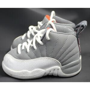 Nike Retro Air Jordan 12 XII 850000-012 White Cool Team Orange Gray sz 4C